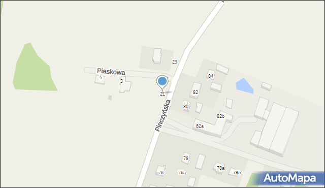 Zblewo, Pinczyńska, 21, mapa Zblewo