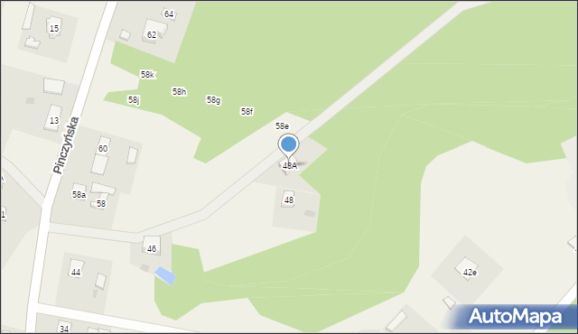 Zblewo, Pinczyńska, 48A, mapa Zblewo