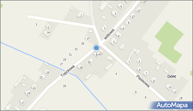 Zdów, Piaskowa, 2, mapa Zdów