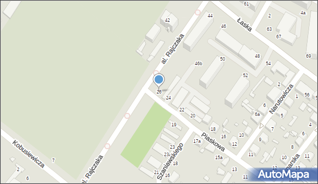 Zduńska Wola, Piaskowa, 26, mapa Zduńska Wola