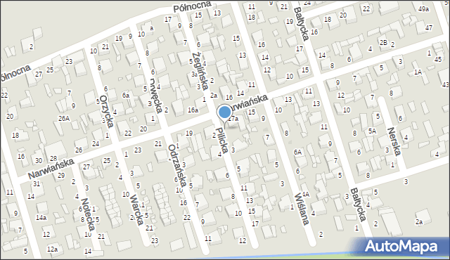 Zduńska Wola, Pilicka, 1, mapa Zduńska Wola