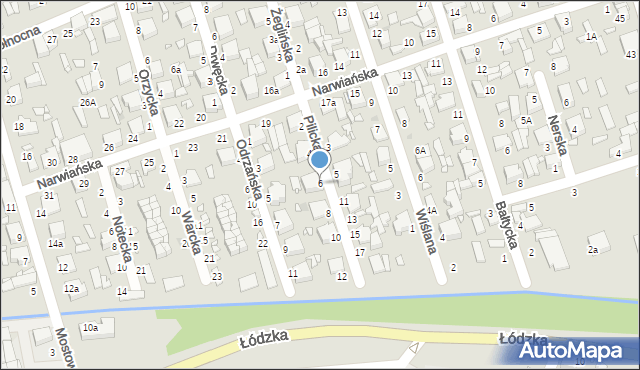 Zduńska Wola, Pilicka, 6, mapa Zduńska Wola