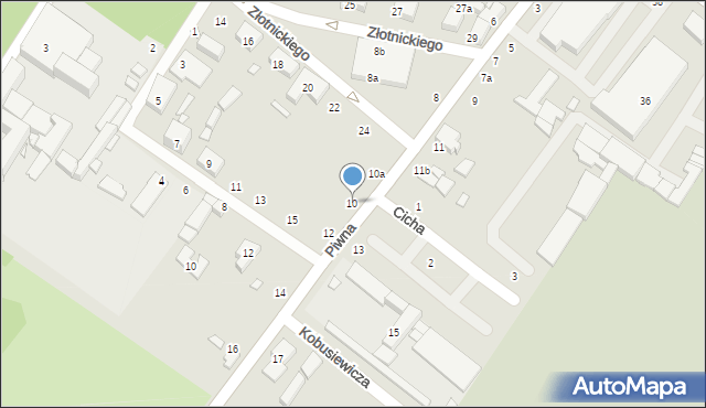 Zduńska Wola, Piwna, 10, mapa Zduńska Wola