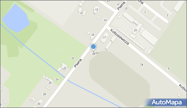 Zduńska Wola, Piwna, 19, mapa Zduńska Wola