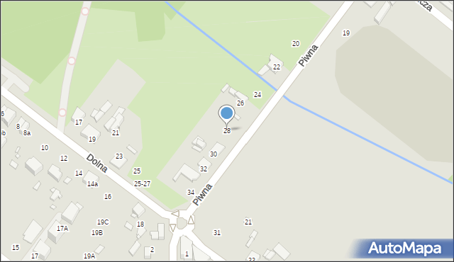Zduńska Wola, Piwna, 28, mapa Zduńska Wola