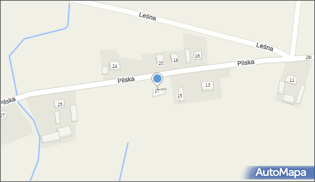 Zelgniewo, Pilska, 17, mapa Zelgniewo