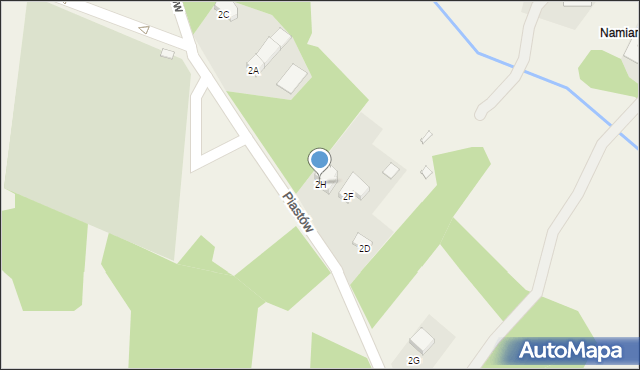 Żelisławice, Piastów, 2H, mapa Żelisławice