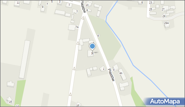 Żelisławice, Piastów, 3c, mapa Żelisławice