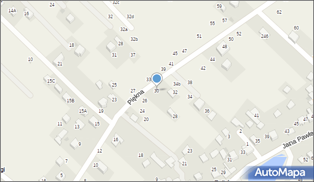 Zelków, Piękna, 30, mapa Zelków