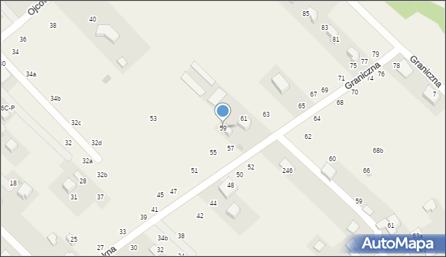 Zelków, Piękna, 59, mapa Zelków