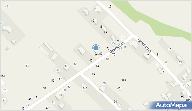 Zelków, Piękna, 67, mapa Zelków