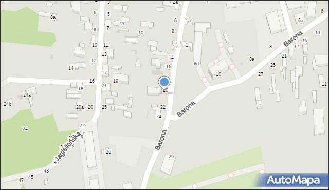 Zgierz, Piaskowa, 20b, mapa Zgierz