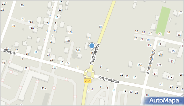 Zgierz, Piątkowska, 85, mapa Zgierz