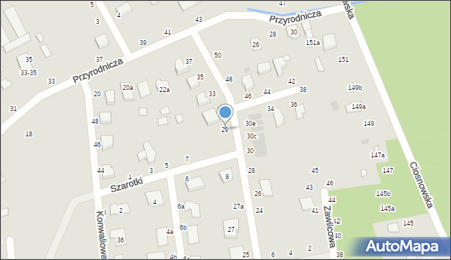 Zgierz, Pierwiosnków, 29, mapa Zgierz