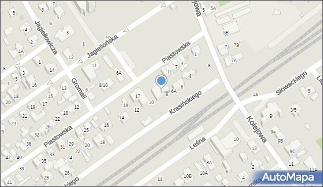 Zielonka, Piastowska, 15, mapa Zielonka