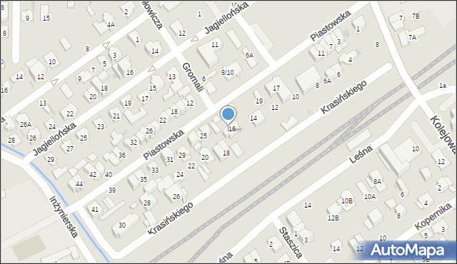 Zielonka, Piastowska, 23, mapa Zielonka