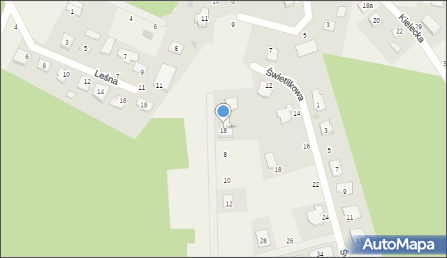 Zielonka, Pigwowa, 18, mapa Zielonka