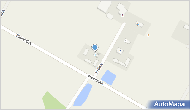 Zimnice, Piekarska, 1, mapa Zimnice
