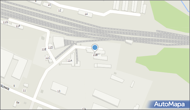 Złocieniec, Piaskowa, 11B, mapa Złocieniec