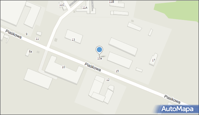 Złocieniec, Piaskowa, 13a, mapa Złocieniec