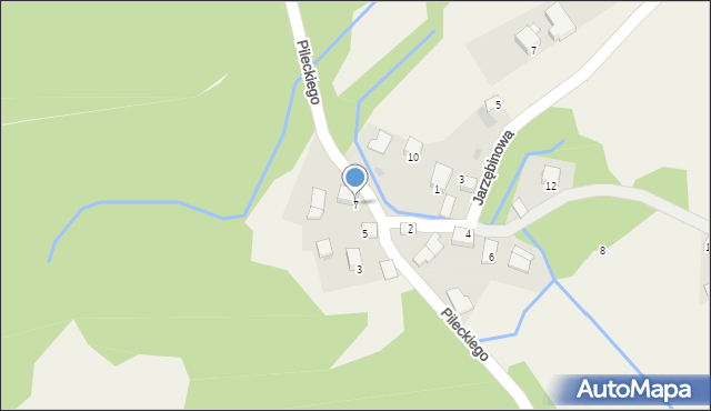 Źródła, Pileckiego Witolda, rtm., 7, mapa Źródła