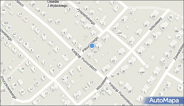 Żukowo, Piłsudskiego Józefa, marsz., 4, mapa Żukowo