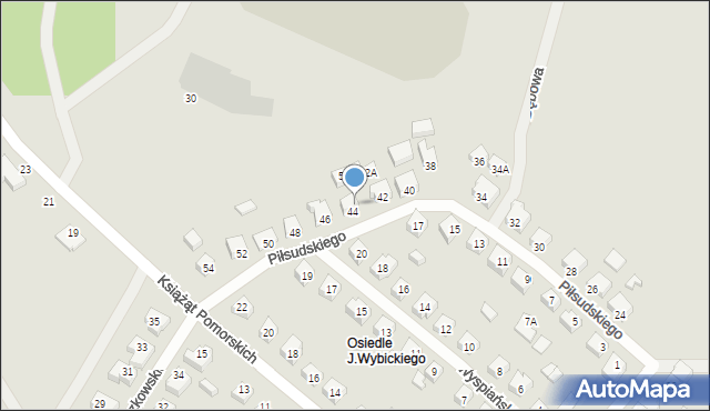 Żukowo, Piłsudskiego Józefa, marsz., 56, mapa Żukowo