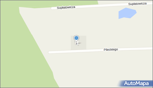 Żuławka, Pileckiego Witolda, rtm., 6, mapa Żuławka