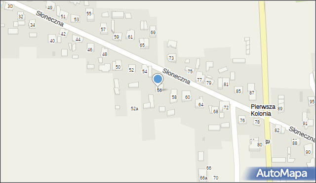 Żurada, Pierwsza Kolonia, 36, mapa Żurada