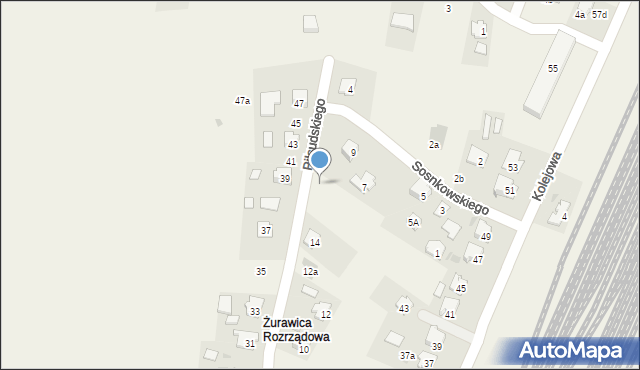 Żurawica, Piłsudskiego Józefa, marsz., 18, mapa Żurawica