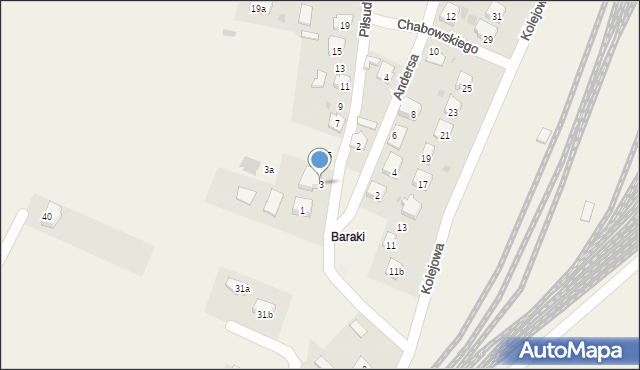 Żurawica, Piłsudskiego Józefa, marsz., 3, mapa Żurawica