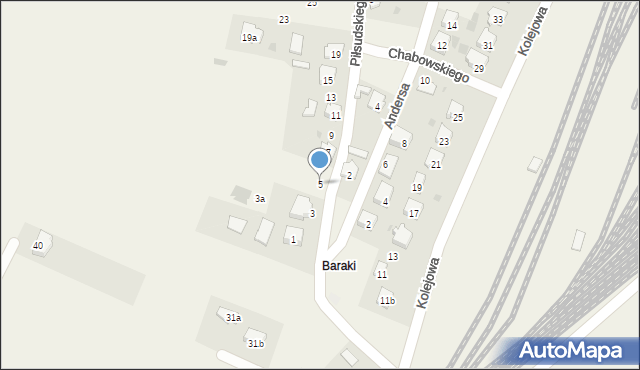 Żurawica, Piłsudskiego Józefa, marsz., 5, mapa Żurawica