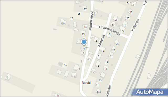 Żurawica, Piłsudskiego Józefa, marsz., 9, mapa Żurawica