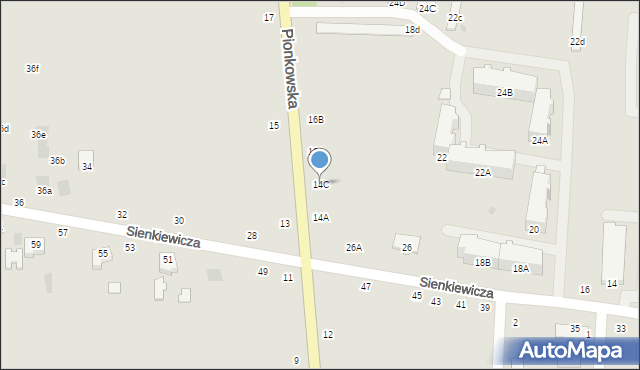Zwoleń, Pionkowska, 14C, mapa Zwoleń