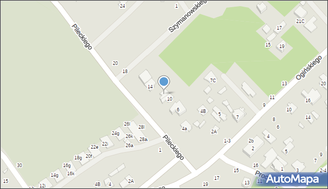 Żyrardów, Pileckiego Witolda, rtm., 12, mapa Żyrardów