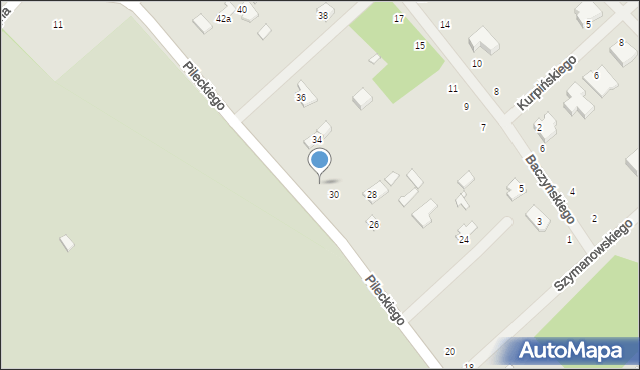 Żyrardów, Pileckiego Witolda, rtm., 32, mapa Żyrardów