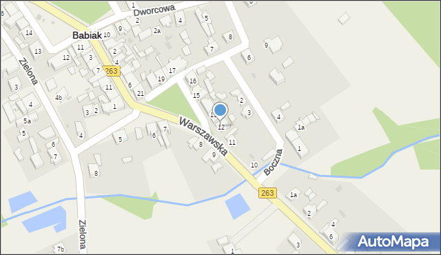 Babiak, Plac Kościuszki Tadeusza, gen., 12, mapa Babiak