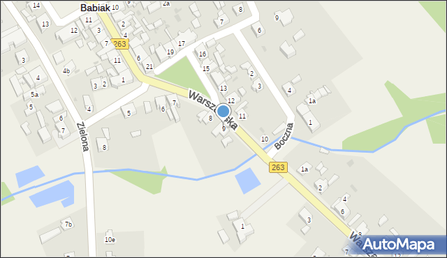 Babiak, Plac Kościuszki Tadeusza, gen., 9, mapa Babiak