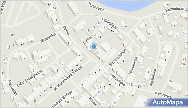 Bartoszyce, Plac Konstytucji 3 Maja, 2, mapa Bartoszyce