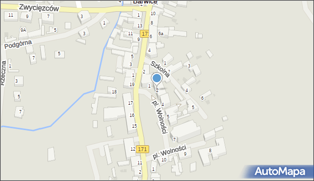 Barwice, Plac Wolności, 2, mapa Barwice