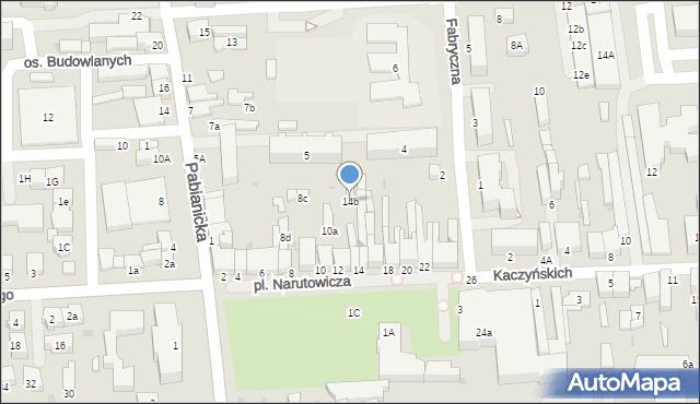 Bełchatów, Plac Narutowicza Gabriela, 14b, mapa Bełchatów