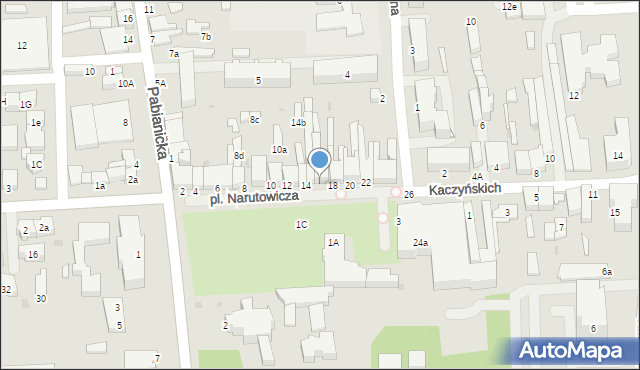 Bełchatów, Plac Narutowicza Gabriela, 16, mapa Bełchatów