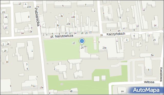 Bełchatów, Plac Narutowicza Gabriela, 1A, mapa Bełchatów