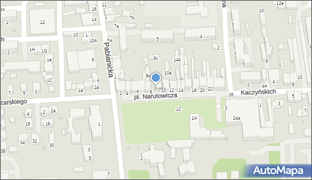 Bełchatów, Plac Narutowicza Gabriela, 8a, mapa Bełchatów