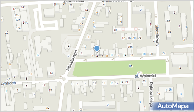 Bełchatów, Plac Wolności, 4, mapa Bełchatów