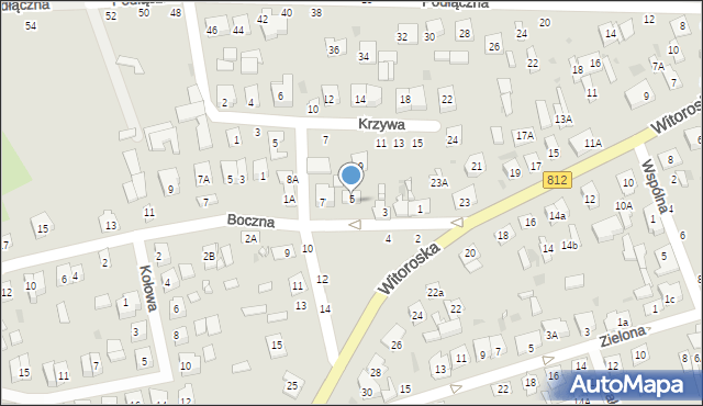 Biała Podlaska, Plac Trzech Krzyży, 5-6, mapa Białej Podlaskiej