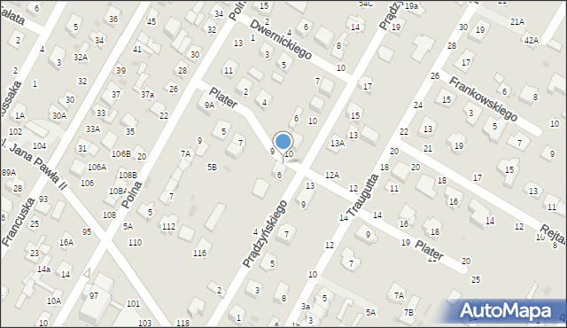 Biała Podlaska, Plater Emilii, 11, mapa Białej Podlaskiej