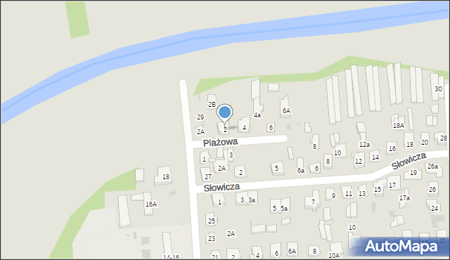 Biała Podlaska, Plażowa, 2, mapa Białej Podlaskiej