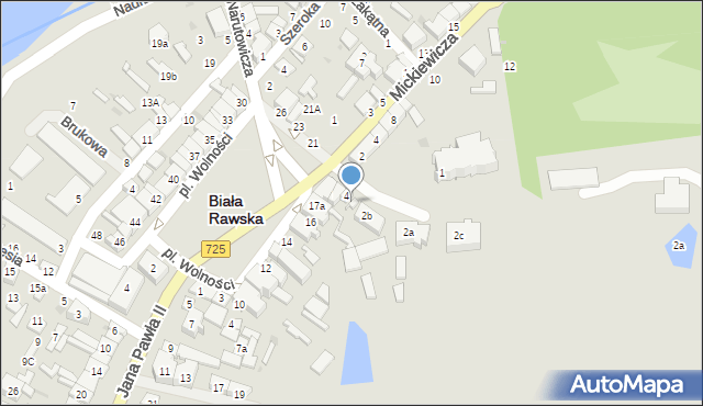 Biała Rawska, Plac Kościelny, 4a, mapa Biała Rawska