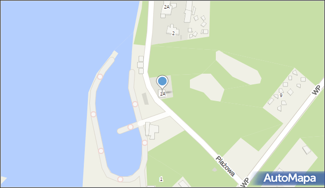 Białobrzegi, Plażowa, 1A, mapa Białobrzegi